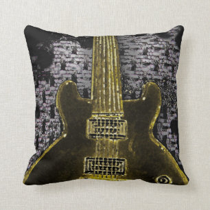 Gitarrendesign auf Kissen