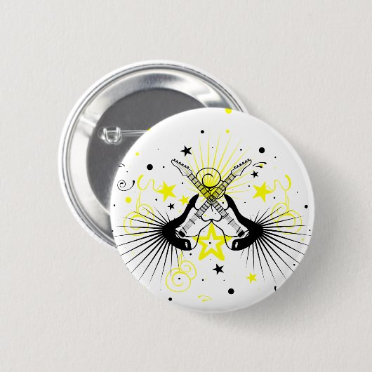 Gitarrendesign Button (Vorne & Hinten)