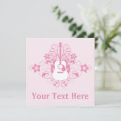 Gitarrendesign Einladung (Stehend Vorderseite)