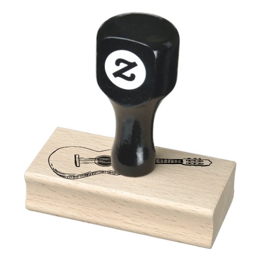 Gitarrendesign Gummistempel (Stempel)