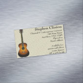 Gitarrendesign Magnetic Business Card Magnetische Visitenkarte (Beispiel)