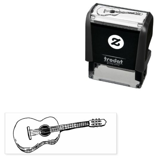 Gitarrendesign Permastempel (Beispiel)