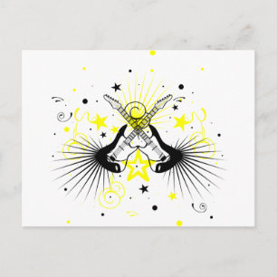 Gitarrendesign Postkarte