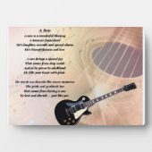 Gitarrendesign - Son poem Plaque Fotoplatte (Vorderseite)