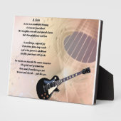 Gitarrendesign - Son poem Plaque Fotoplatte (Seite)
