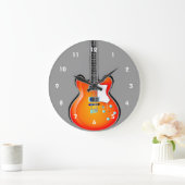 Gitarrendesign-Wall-Uhr Große Wanduhr (Zuhause)