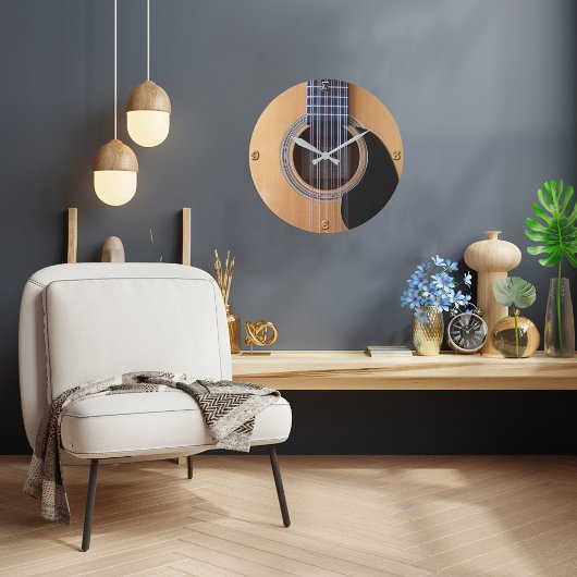Gitarrendesign-Wall-Uhr Große Wanduhr