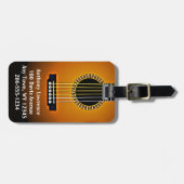 Gitarrendesignmarken Gepäckanhänger (Vorderseite horizontal)