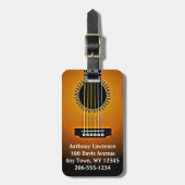 Gitarrendesignmarken Gepäckanhänger (Vorderseite vertikal)