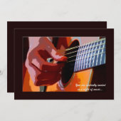 Gitarreneinladung Einladung (Vorne/Hinten)