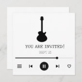 Gitarreneinladungen - Mehrzweck-Nutzung Einladung (Vorne/Hinten)