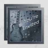 Gitarreneinladungen - Mehrzweck-Nutzung Einladung (Vorne/Hinten)