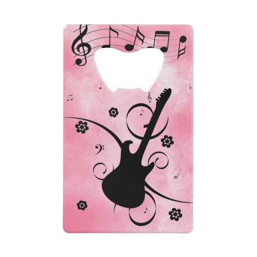 Gitarrenflaschenöffner Geldbeutel Flaschenöffner (Vorderseite)