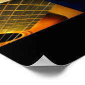 Gitarrenfoto Collage Poster (Ecke)