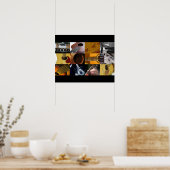 Gitarrenfoto Collage Poster (Küche)