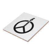 Gitarrenfriedenszeichen Fliese (Seite)