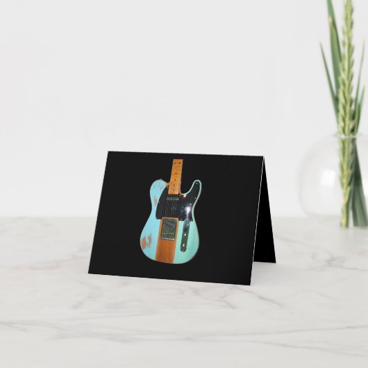 Gitarrengeschenk| Coole elektrische Gitarre Dankeskarte (Vorderseite)
