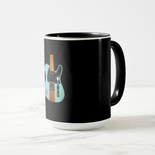 Gitarrengeschenk | Coole elektrische Gitarre Tasse (VorderseiteRechts)