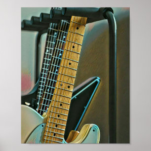 Gitarrengeschenk für Väter Poster