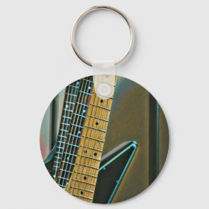 Gitarrengeschenk für Väter Schlüsselanhänger