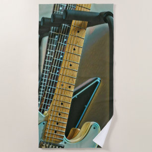 Gitarrengeschenk für Väter Strandtuch