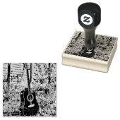 Gitarrengeschenk Gummistempel (Stempel)