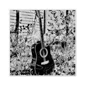 Gitarrengeschenk Gummistempel (Prägung)