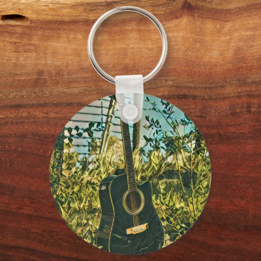 Gitarrengeschenk Schlüsselanhänger (Vorderseite)