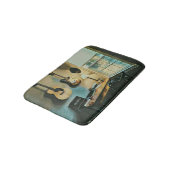Gitarrengeschenke Badematte (Schrägansicht)