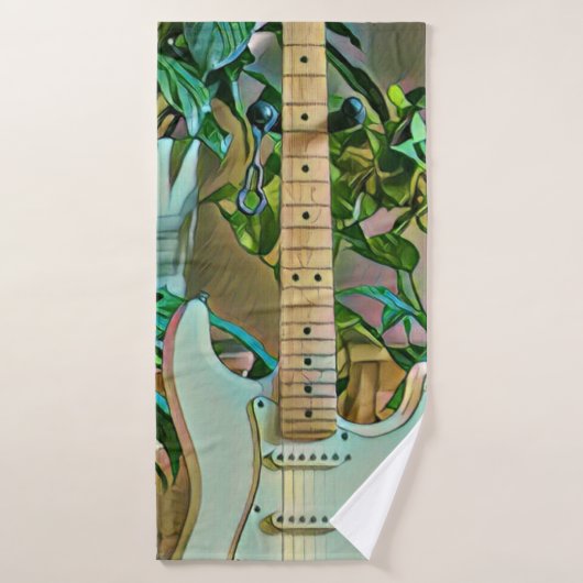 Gitarrengeschenke Badhandtuch Set (Badehandtuch)