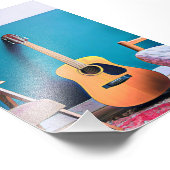 Gitarrengeschenke Fotodruck (Ecke)