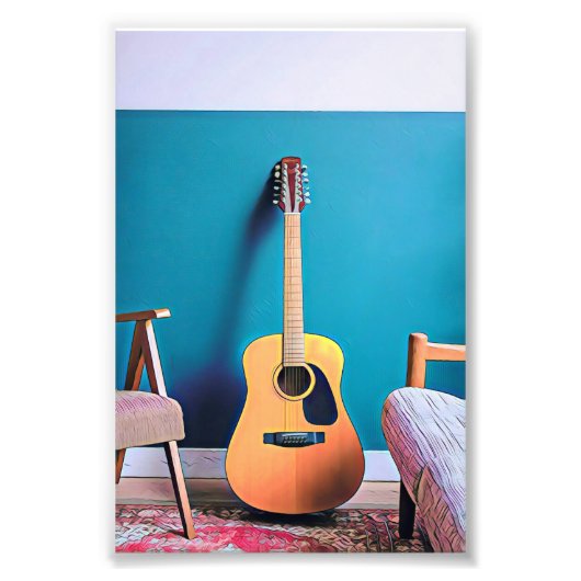 Gitarrengeschenke Fotodruck (Vorne)