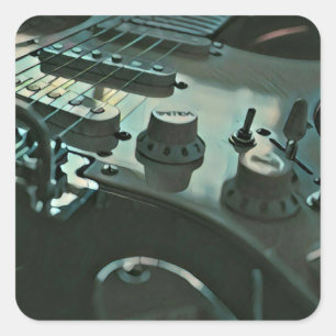 Gitarrengeschenke für den Freund Quadratischer Aufkleber