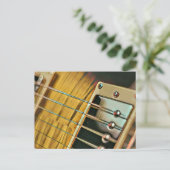 Gitarrengeschenke für ihn postkarte (Stehend Vorderseite)