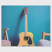 Gitarrengeschenke Geschenkpapier (Flach)