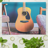 Gitarrengeschenke Geschirrtuch (Gefaltet)