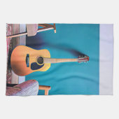 Gitarrengeschenke Geschirrtuch (Horizontal)