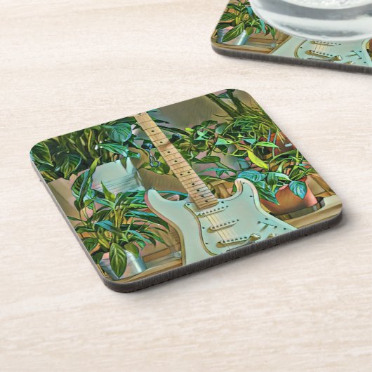 Gitarrengeschenke Getränkeuntersetzer (Linke Seite)