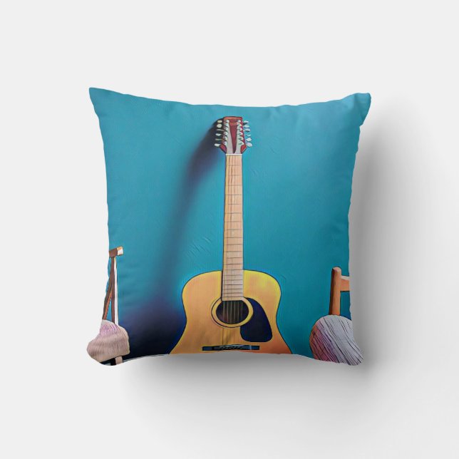 Gitarrengeschenke Kissen (Vorderseite)
