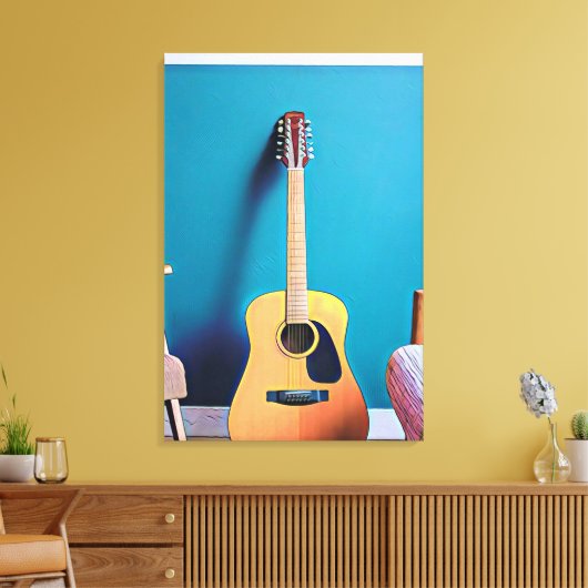 Gitarrengeschenke Leinwanddruck (Insitu (Wohnzimmer))