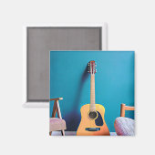 Gitarrengeschenke Magnet (Vorderseite/Rückseite)