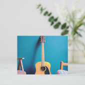 Gitarrengeschenke Postkarte (Stehend Vorderseite)