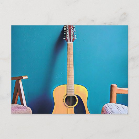 Gitarrengeschenke Postkarte (Vorderseite)