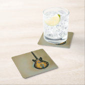 Gitarrengeschenke Rechteckiger Pappuntersetzer (Vor Ort)