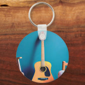Gitarrengeschenke Schlüsselanhänger (Vorderseite)