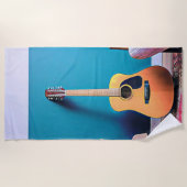 Gitarrengeschenke Strandtuch (Vorderseite)