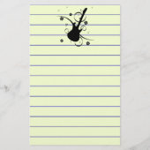 Gitarrengeschosse Briefpapier (Rückseite)