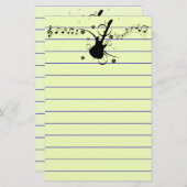 Gitarrengeschosse Briefpapier (Vorne/Hinten)