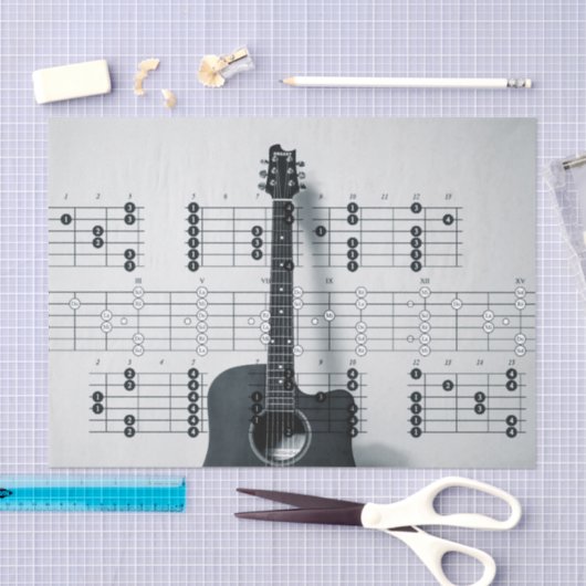 Gitarrengewebe Seidenpapier (Handwerk)