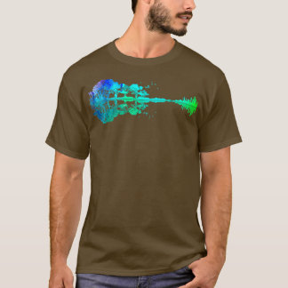 Gitarrengitarre Naturwald Bass Gitarrist T-Shirt